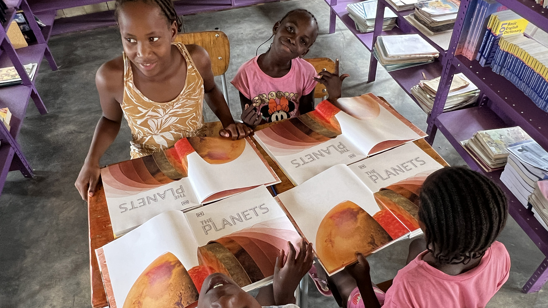The new books are being leafed through with great amazement.