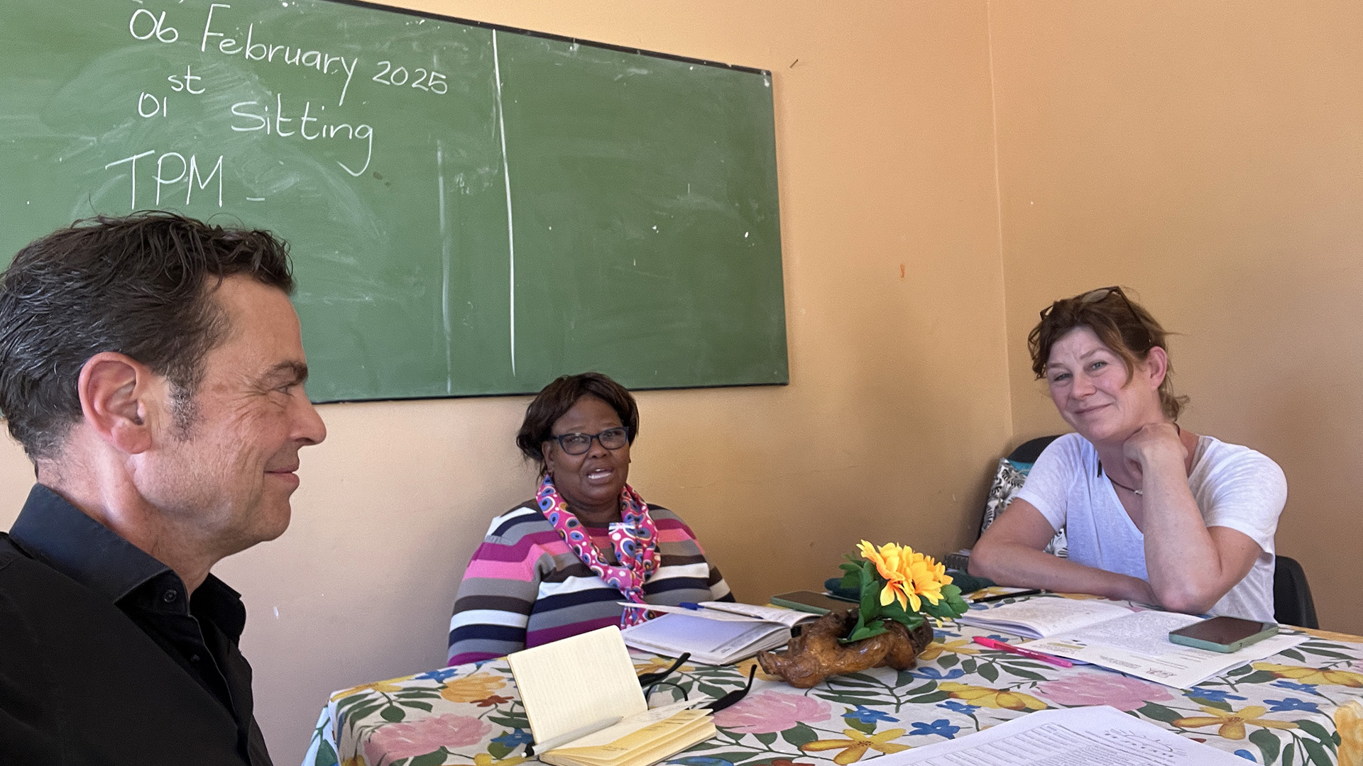 Meeting with Ms. Matilda !Kharuchas at the GO BEAM academy.